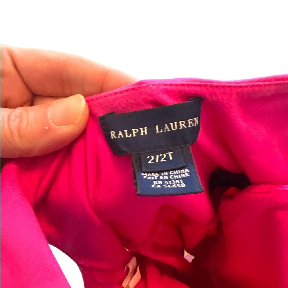 Ralph Lauren-blue label- Pink Sleeveless Kids Dress-2T - Picture 3 of 4
